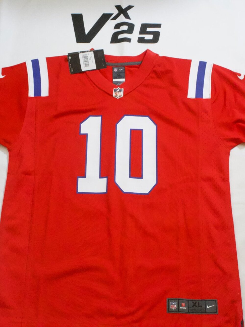 NEW Youth Drake Maye Red Alternate Jersey Size XL